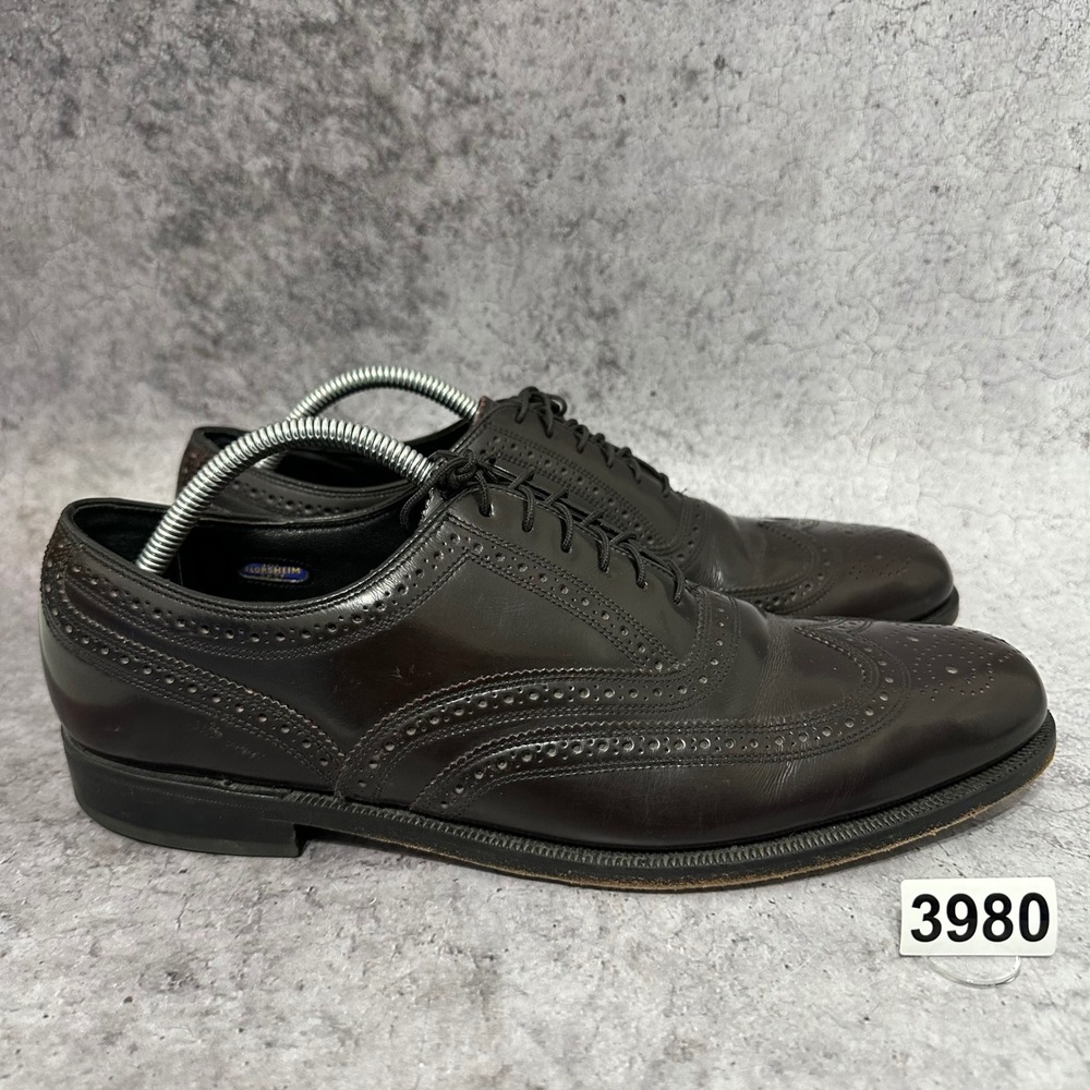 Florsheim‎ Lexington Wingtip Oxfords Mens 11 Brown Leather Brogue Dress Shoes
